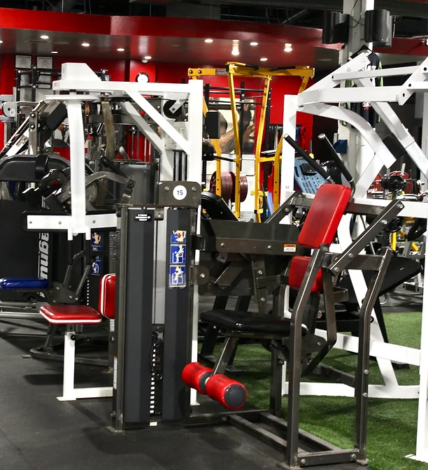 Cable and back machines on turf